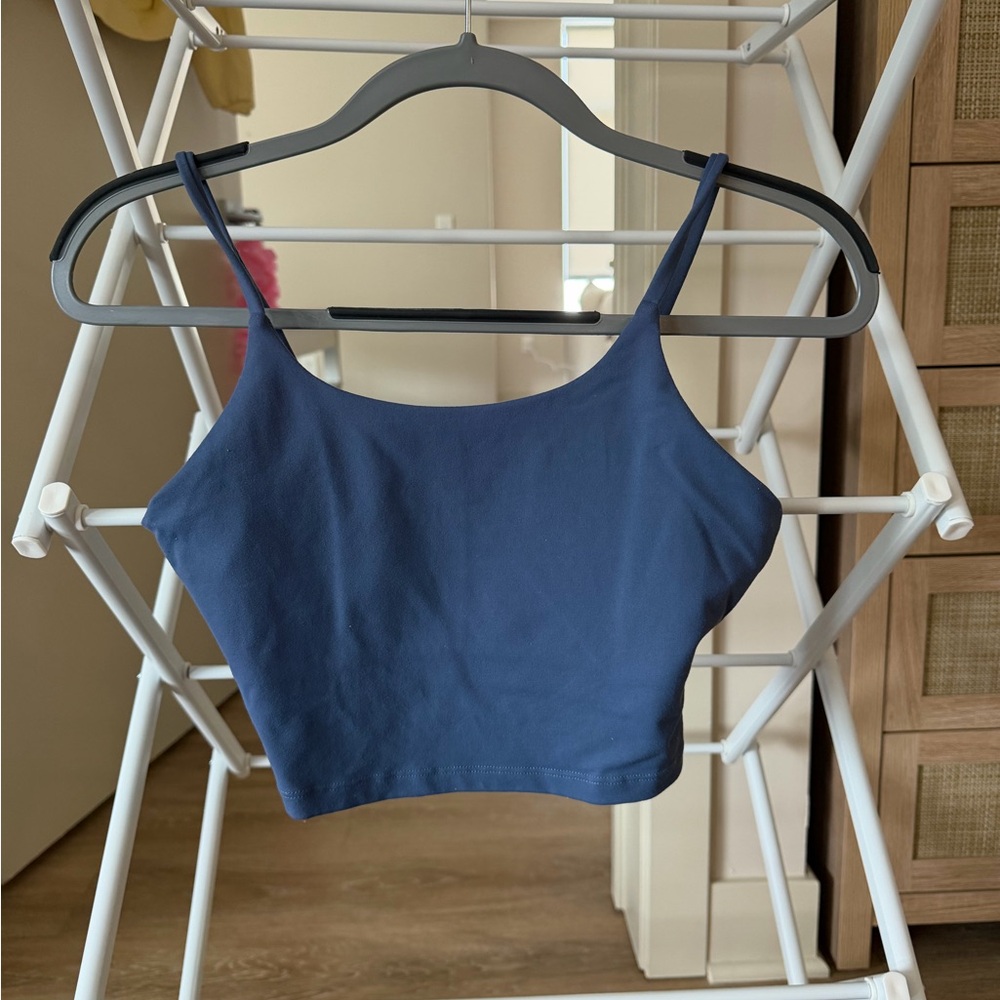 Amazon Essentials Women's Navy Crop Top